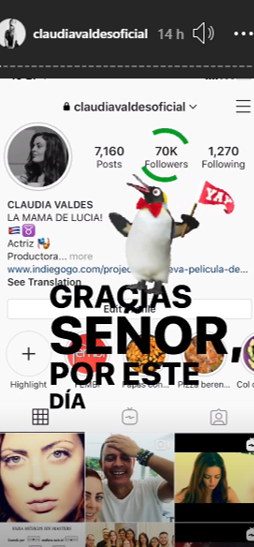 Claudia Valdés celebra sus 70 mil seguidores en Instagram