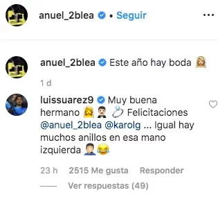 ¿Anuel AA y Karol G finalmente se van casar?(INSTAGRAM ANUEL AA)