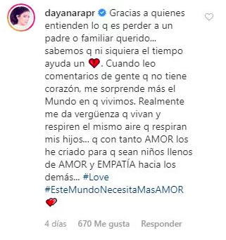 Dayanara Torres arremete contra sus ‘haters’ luego de comentarios ofensivos en Instagram (INSTAGRAM DAYANARA TORRES)
