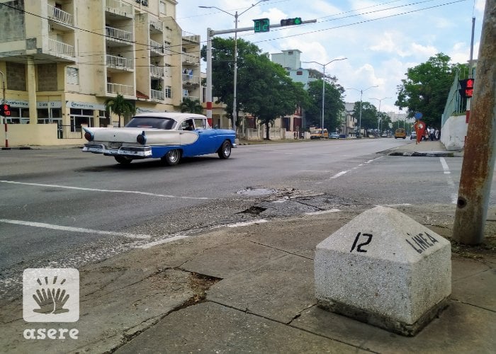 Esquina de 12 y Línea, en el Vedado, La Habana