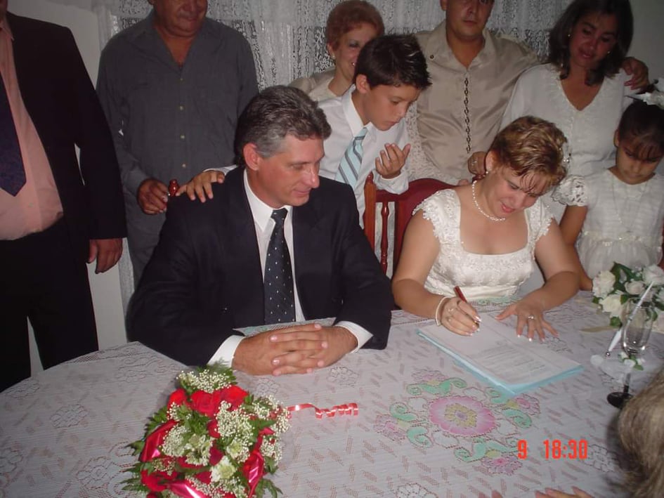 Fotos inéditas de la boda de Díaz-Canel con Lis Cuesta