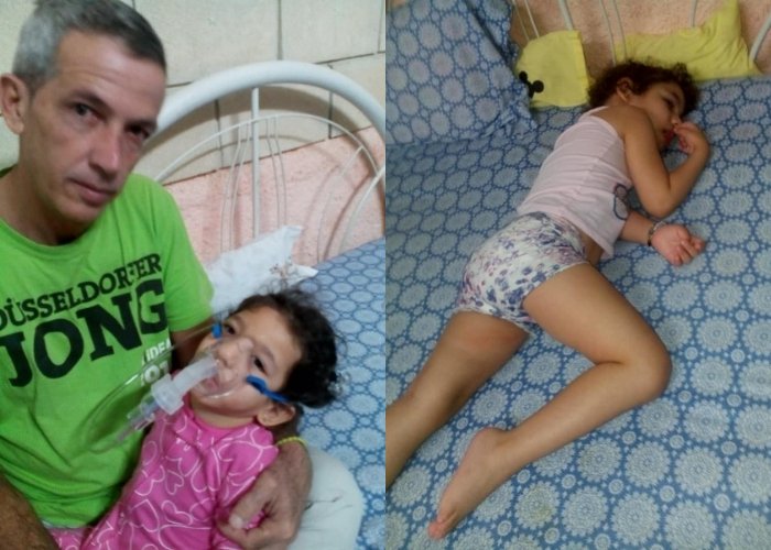 Ángel Lleo y su hija Samara, de 4 años