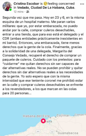 Periodista oficialista, Cristina Escobar, denuncia procedimientos de la policía en Cuba (FACEBOOK CRISTINA ESCOBAR)