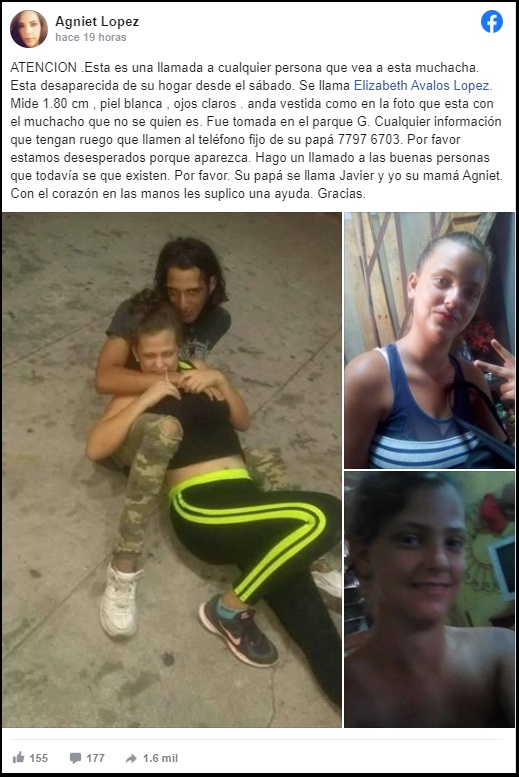 Madre cubana en La Habana pide ayuda para encontrar a su hija desaparecida