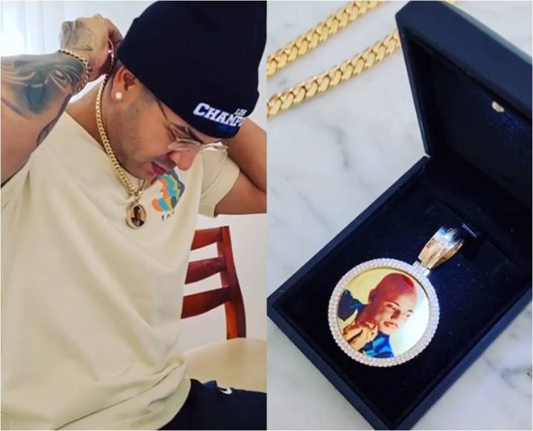 Yomil compró una medalla de oro y diamantes con el rostro del Dany