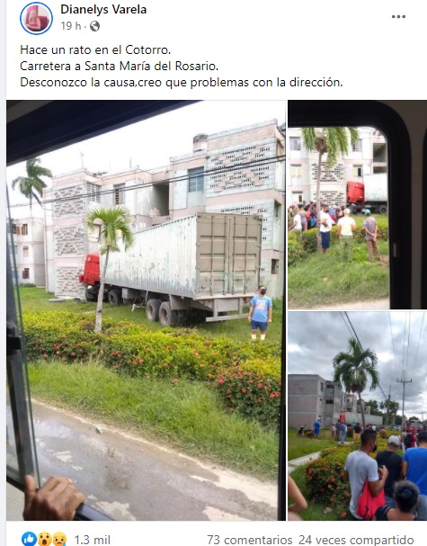 Camión impacta contra vivienda en Cotorro
