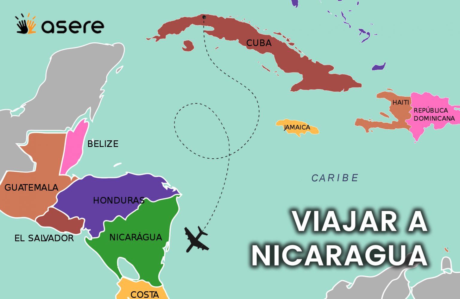 Viajar de Cuba hacia Nicaragua