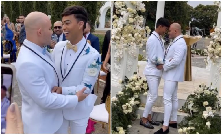 Así fue la boda del influencer cubano Pollito Tropical y Mario Bouza en Miami