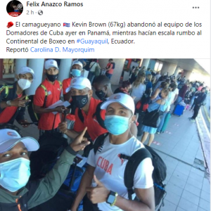 Boxeador Kevin Brown se fuga del equipo Cuba que viajó a Ecuador