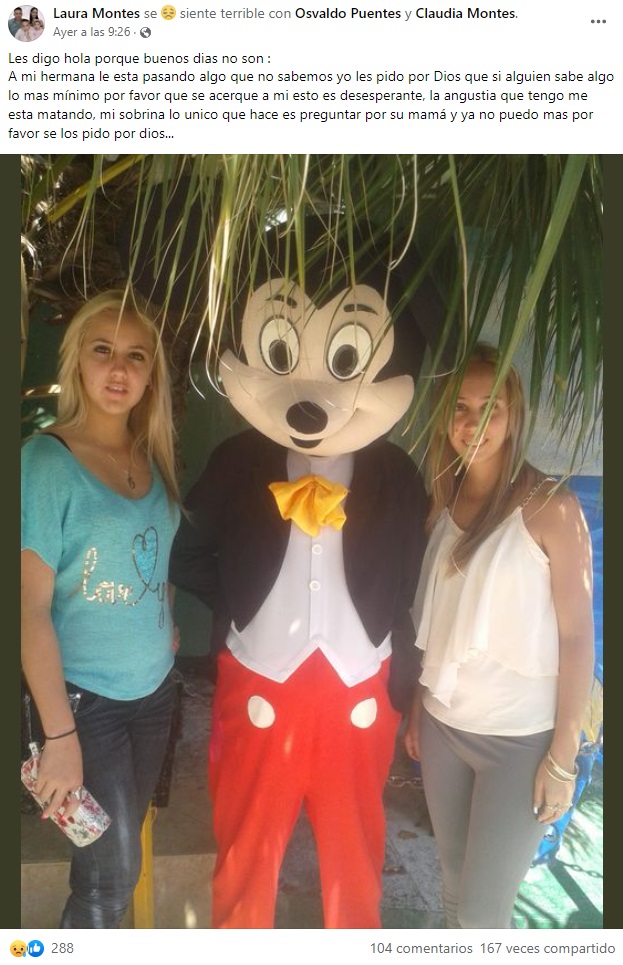 Piden ayuda para localizar a una joven desaparecida en Matanzas. (Captura: Laura Montes-Facebook)