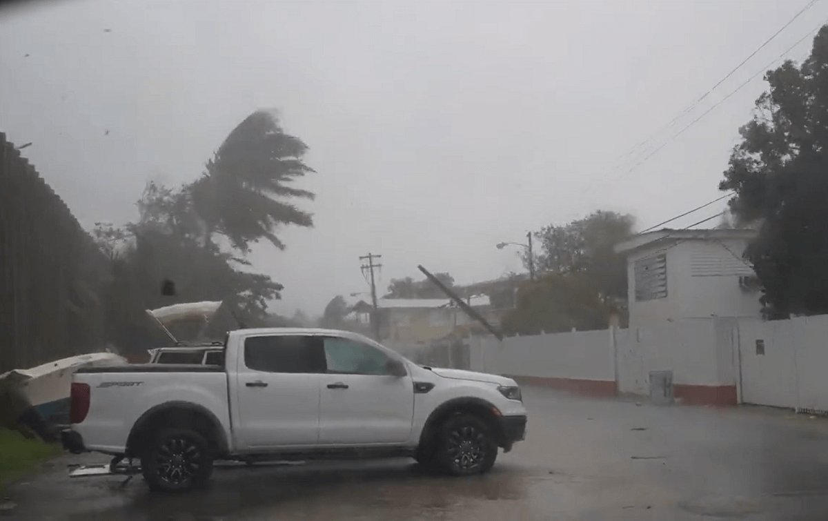 Huracán Fiona deja destrozos en Puerto Rico Alerta Cambio Climático-Twitter