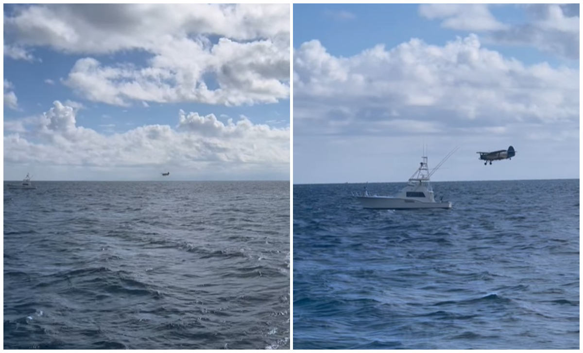 Marineros grabaron en el mar al piloto cubano que robó una avioneta para escapar de la Isla