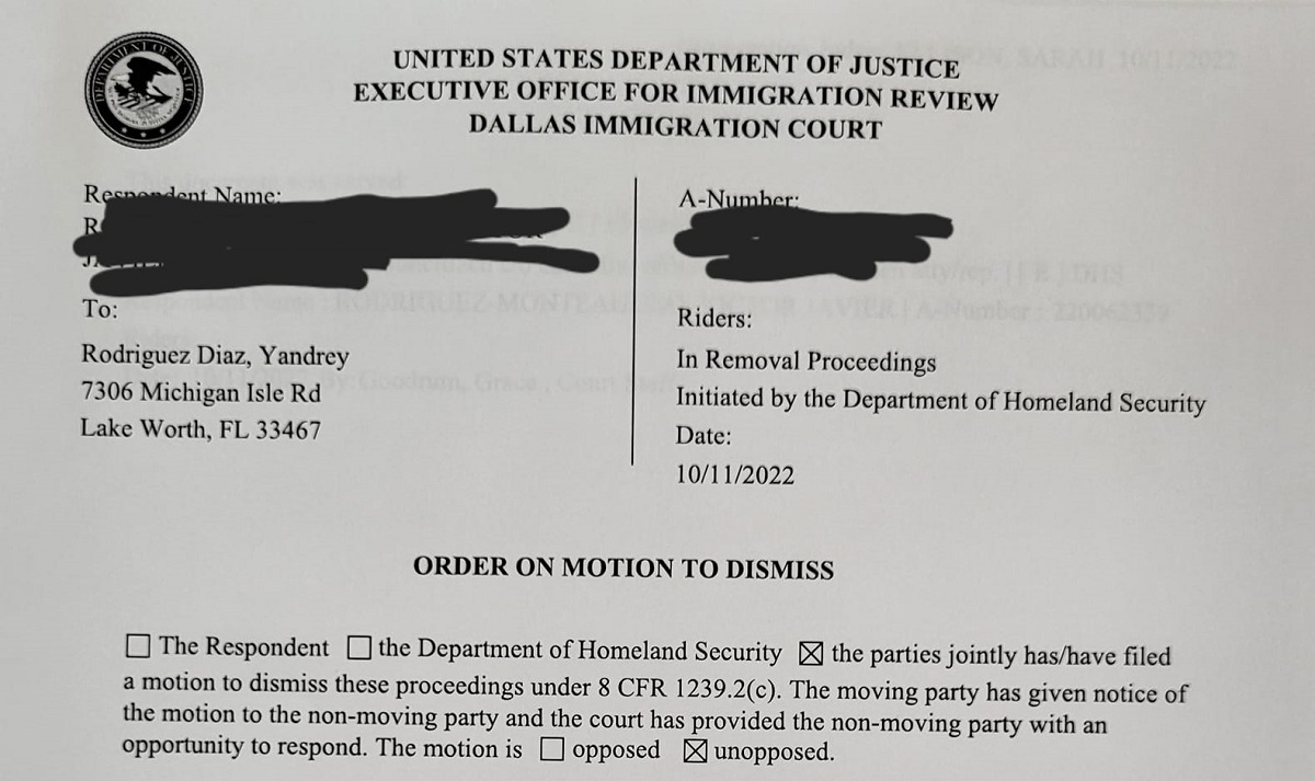 Con esto, el migrante cubano podrá solicitar si residencia en EEUU valiéndose de la Ley de Ajuste Cubano