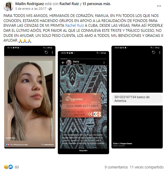 Joven cubana fue asesinada a tiros por su expareja en Las Vegas.