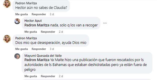 Algunos usuarios indicaron que el grupo fue rescatado por las autoridades. (Foto: Captura de pantalla)