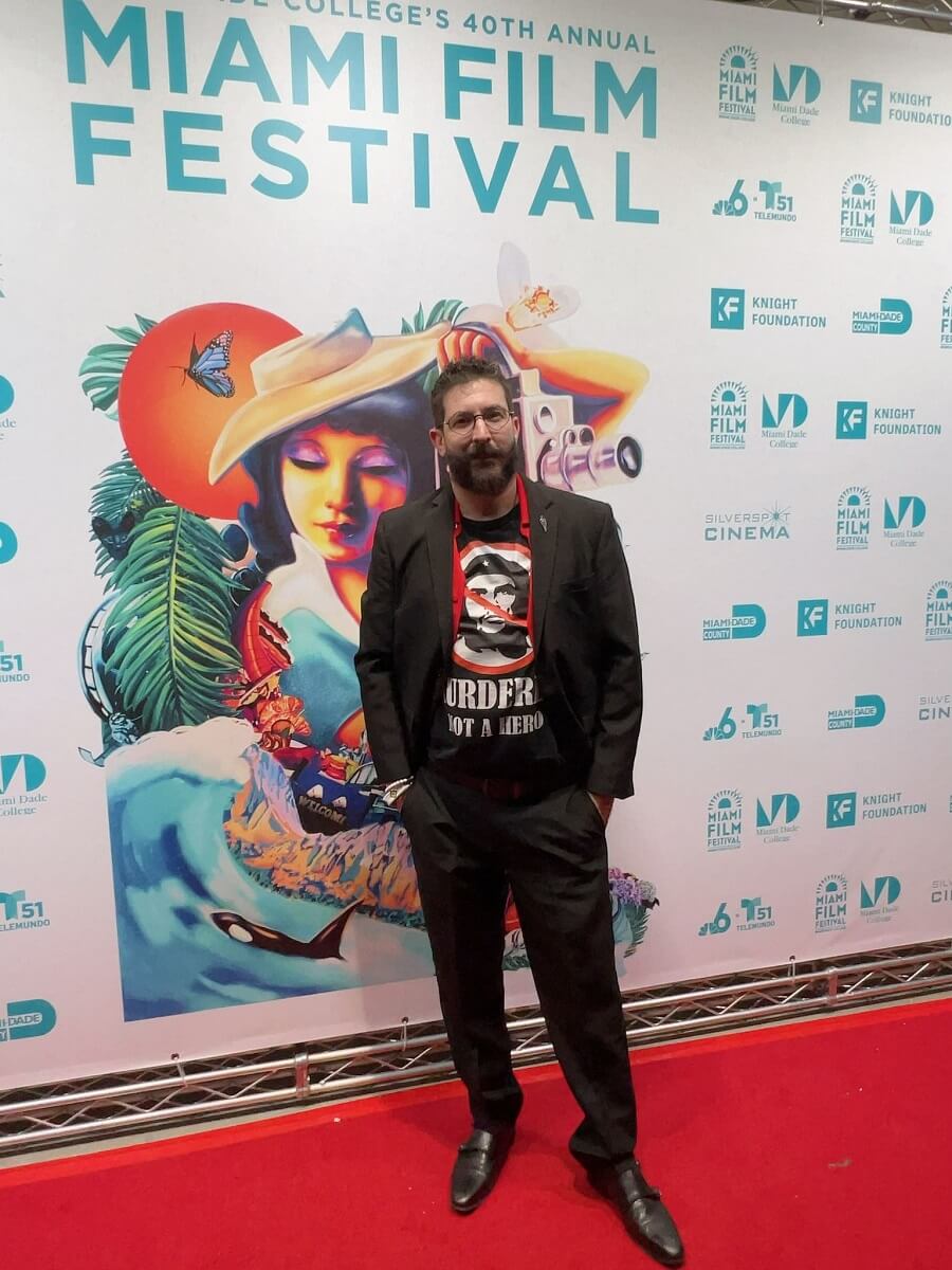 Ricardo Becerra en el Miami Film Festival. (Foto. Periódico Cubano)