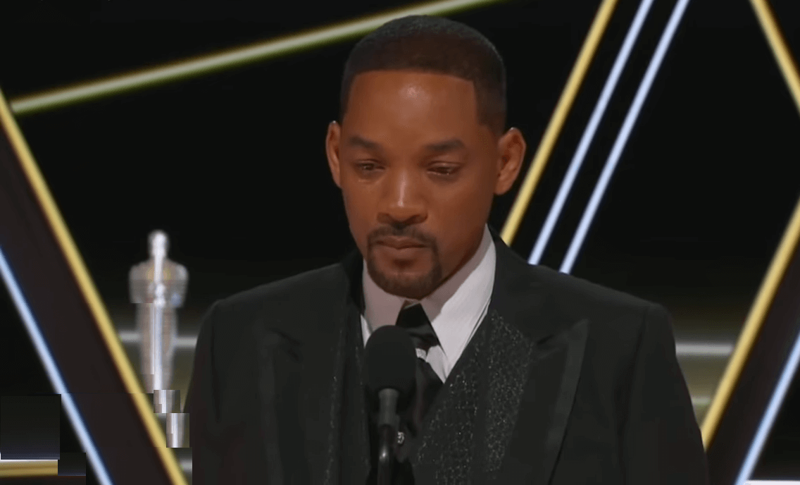 Will Smith llora y se disculpa 2022 Oscar (Captura de pantalla. Access Hollywood- YouTube)