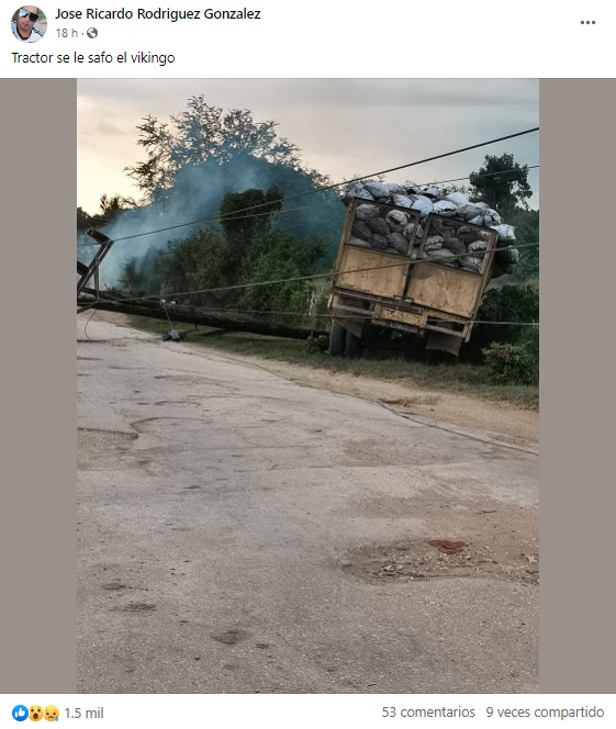 Accidente en Las Tunas Jose Ricardo Rodriguez Gonzalez-Facebook