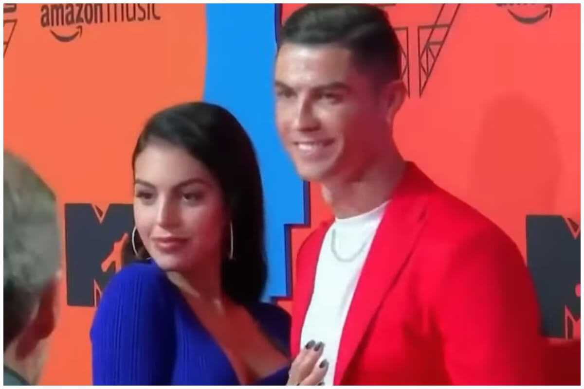 Cristiano Ronaldo y Georgina. (Captura de pantalla: Hoy Día- YouTube)