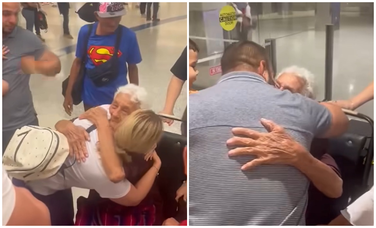 Abuela cubana de 88 años se reúne con sus nietos en EEUU gracias al parole