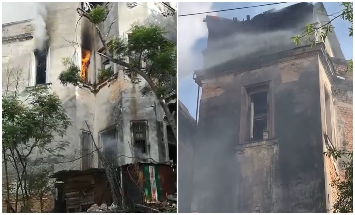 La Habana: se incendia vivienda en Diez de Octubre.
