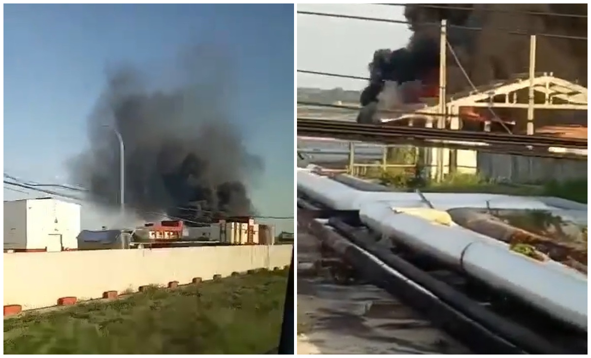 Explosión provoca incendio en el puerto de Matanzas