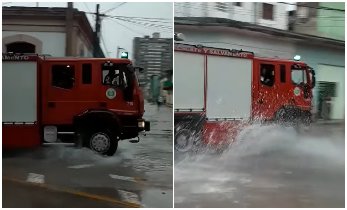 Las fuertes lluvias dejaron inundaciones y derrumbes en La Habana