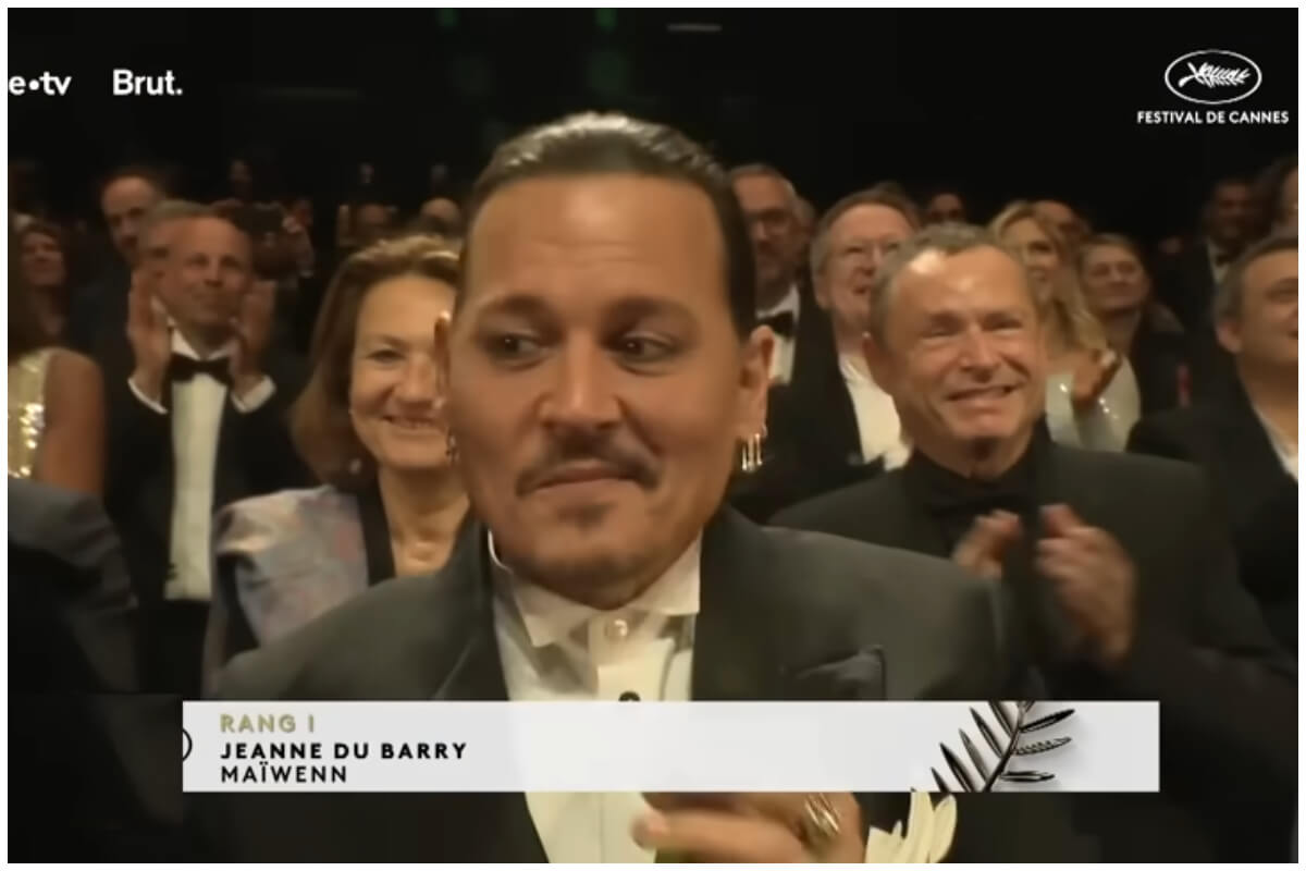 Johnny Depp en Cannes. (Captura de pantalla: Access Hollywood- YouTube)