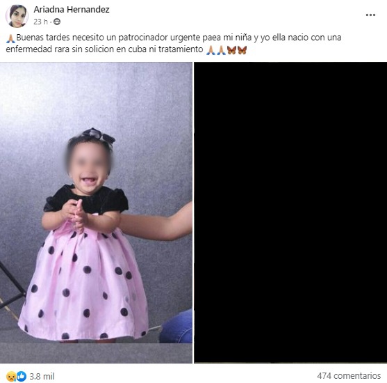 Madre cubana busca patrocinador para su hija con rara enfermedad