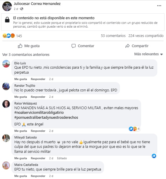 Mayabeque: denuncian el suicidio de un joven en el Servicio Militar