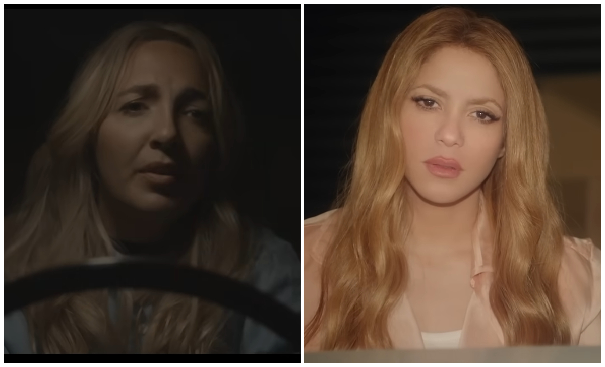 ¿Shakira plagió su más nueva canción? (Captura de pantalla Shakira-YouTube y Paula Mattheus-YouTube)