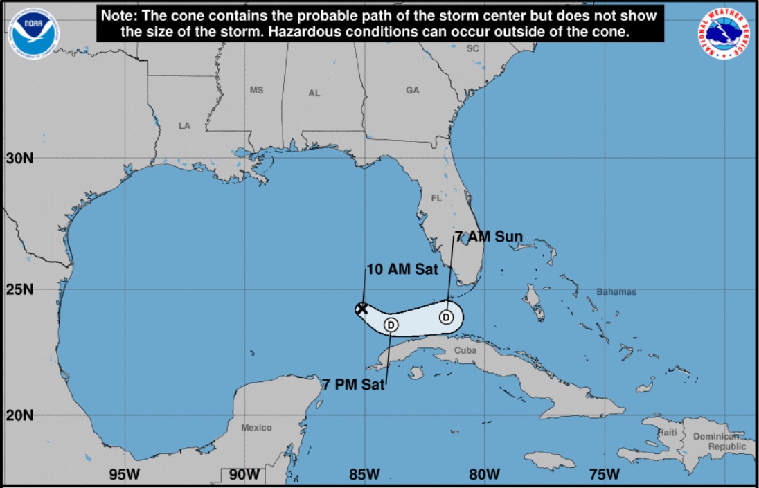 La tormenta tropical Arlene se debilitó durante su camino hacia Cuba