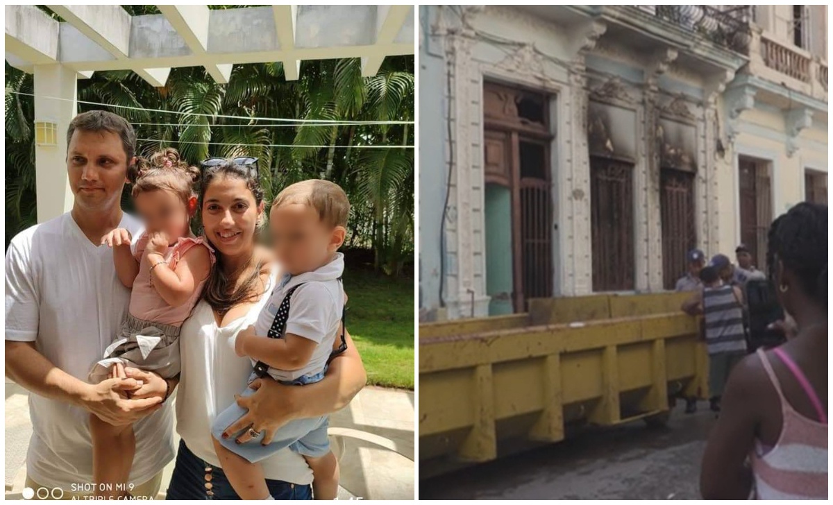 Familia fallecida durante incendio en La Habana. Foto_ Sergio Ángel Díaz Miranda-Facebook y Captura de pantalla_ La Razón Bolivia-Facebook