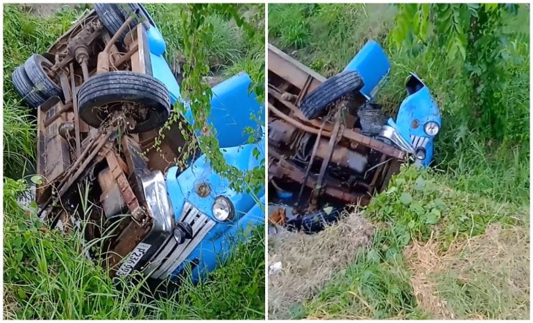 Hombre sobrevive de milagro aparatoso accidente en Santiago de Cuba