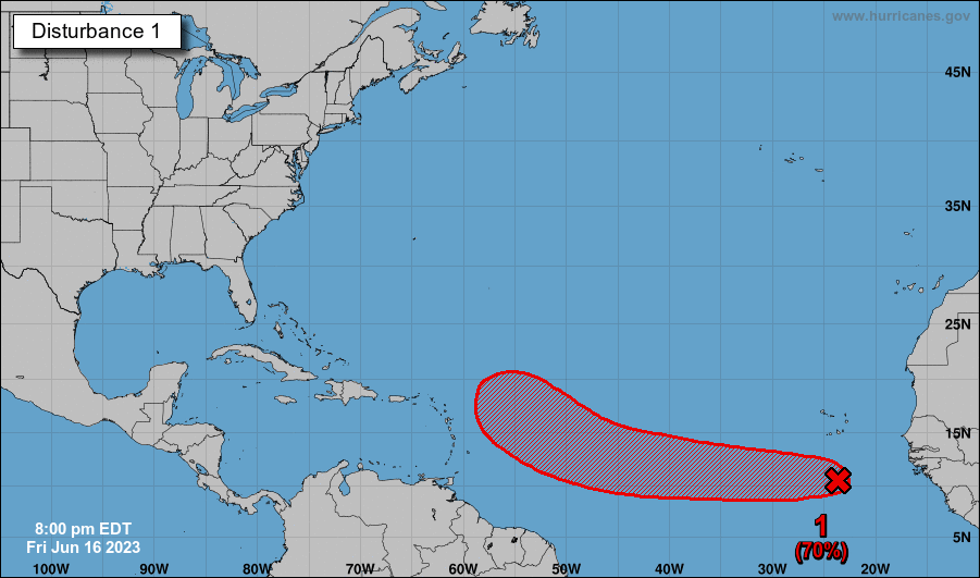 Aumenta la probabilidad de que se forme una depresión tropical en el Atlántico
