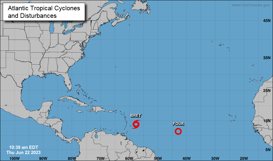 Se forma la tercera depresión tropical de la temporada en el Atlántico