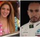 Shakira y Lewis Hamilton. (Captura de pantalla: TIMOR-Twitter/ Fórmula 1- YouTube)