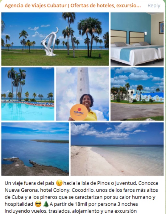 Cubatur oferta vuelos a Isla de la juventud como viajes “fuera del país” y sin necesidad de pasaporte