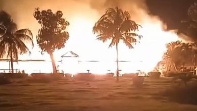 Complejo turístico en Matanzas es destruido por un incendio.