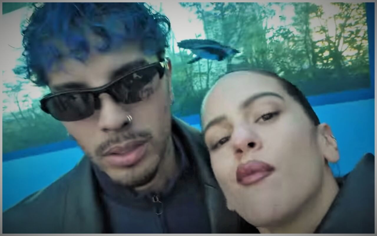 Rauw Alejandro y Rosalía. (Captura de pantalla: Rosalía- YouTube)
