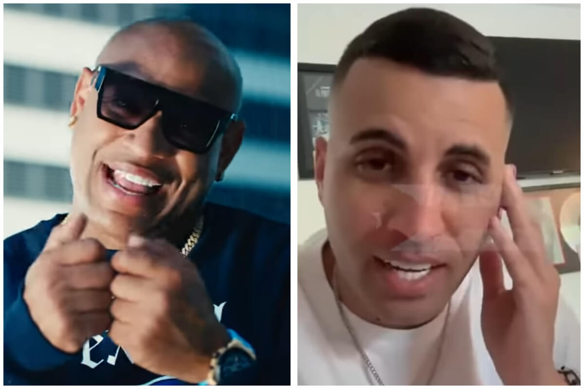 Alexander Delgado y Lenier Mesa. (Captura de pantalla: Alain Daniel Oficial- YouTube/ Cuba Urbano Noticias- Instagram)