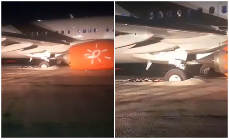 Avión de Sunwing Airlines se sale de la pista en aeropuerto de Holguín