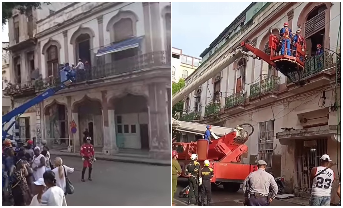 Derrumbe provocado por Idalia deja al menos 16 afectados en Habana Vieja
