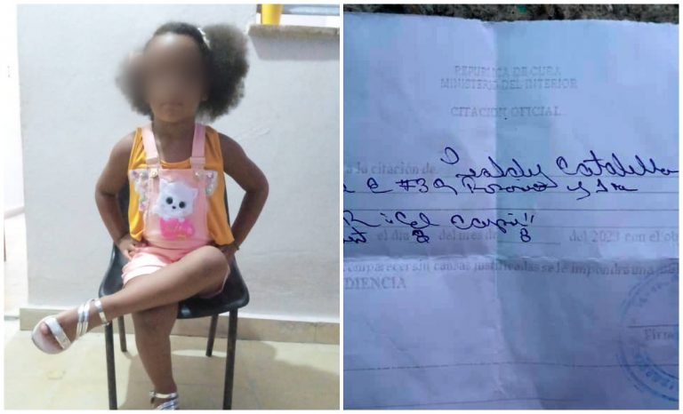 Seguridad del Estado afirma que citación a niña de tres años fue un “error” de su parte