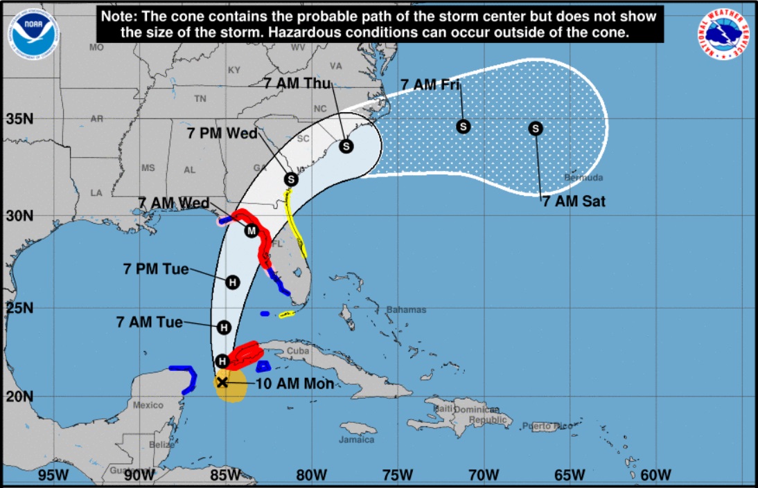 Idalia amenaza con volverse huracán y pone en alerta al occidente de Cuba