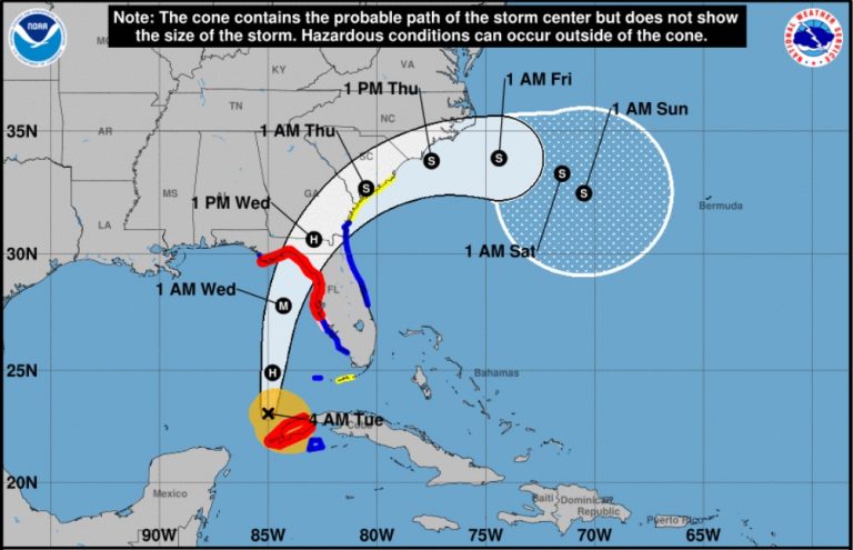 Tormenta tropical Idalia se convierte en Huracán cerca de Pinar del Río