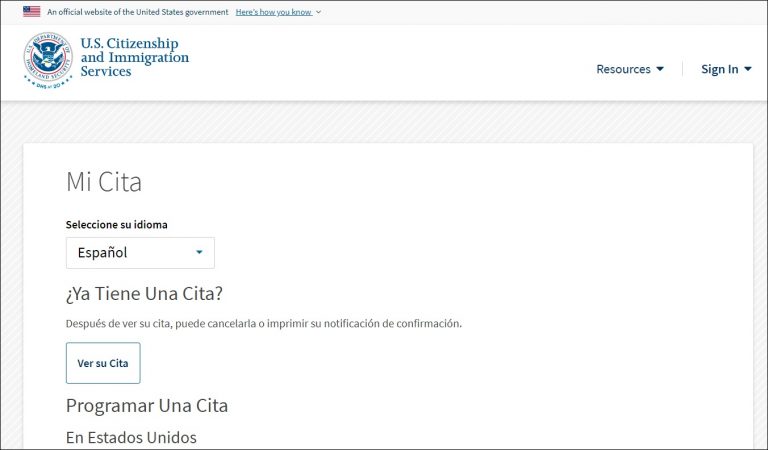 USCIS lanza nuevo formulario en línea que facilitará solicitar entrevistas