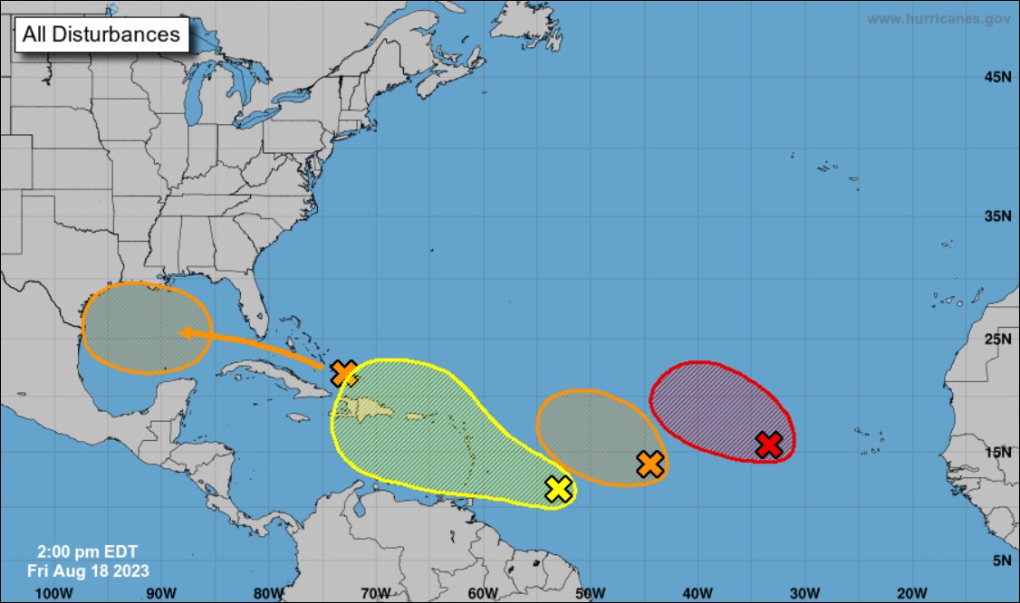 Vigilan varios sistemas que podrían volverse depresiones tropicales en el Atlántico