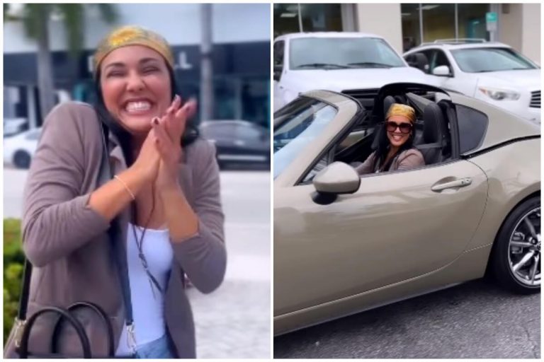Camila Arteche cumple su sueño de la infancia ¡Se compró un auto convertible!