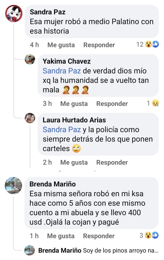 Algunos usuarios confirmaron que la anciana es una estafadora.